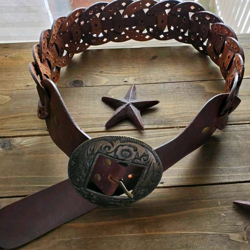 Women's Belt Brown Leather 28 inches